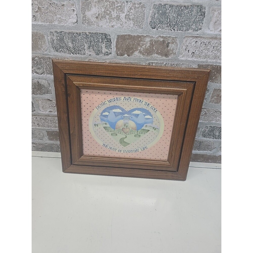 Framed Print Music Washes Away From The Soul The Dust Of Everyday Life-cottage